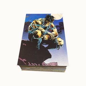 Wolverine "fromThen 'Til Now" Serie 2 kompletter Satz von 90 Sammelkarten in ausgezeichnetem Zustand. Marvel Comics. Bilder aus dem Comic 1992.