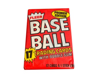 1 pack of 1981 Fleer Baseball cards. 17 picture cards per pack. Collect them all! Fleer 1981. Excellent addition to any collection! MLB