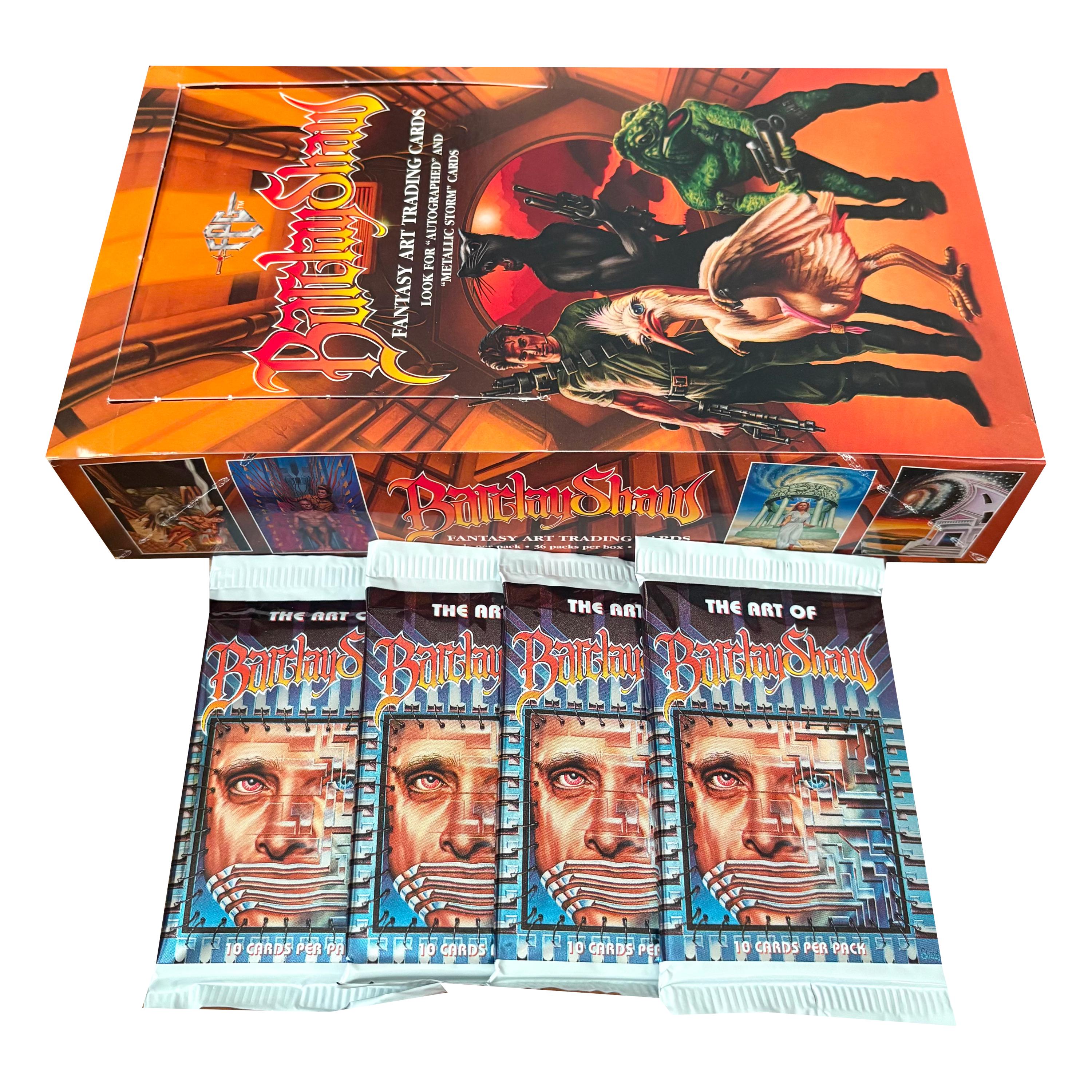 4 Packs of the Art of Barclay Shaw Vintage Fantasy Art Trading