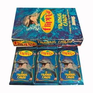 3 Packungen Flipper Vintage Sammelkarten. 8 Karten pro Packung. 90 Karten komplettes Set. Sammle sie alle! Donruss 1996. Schwer zu finden!