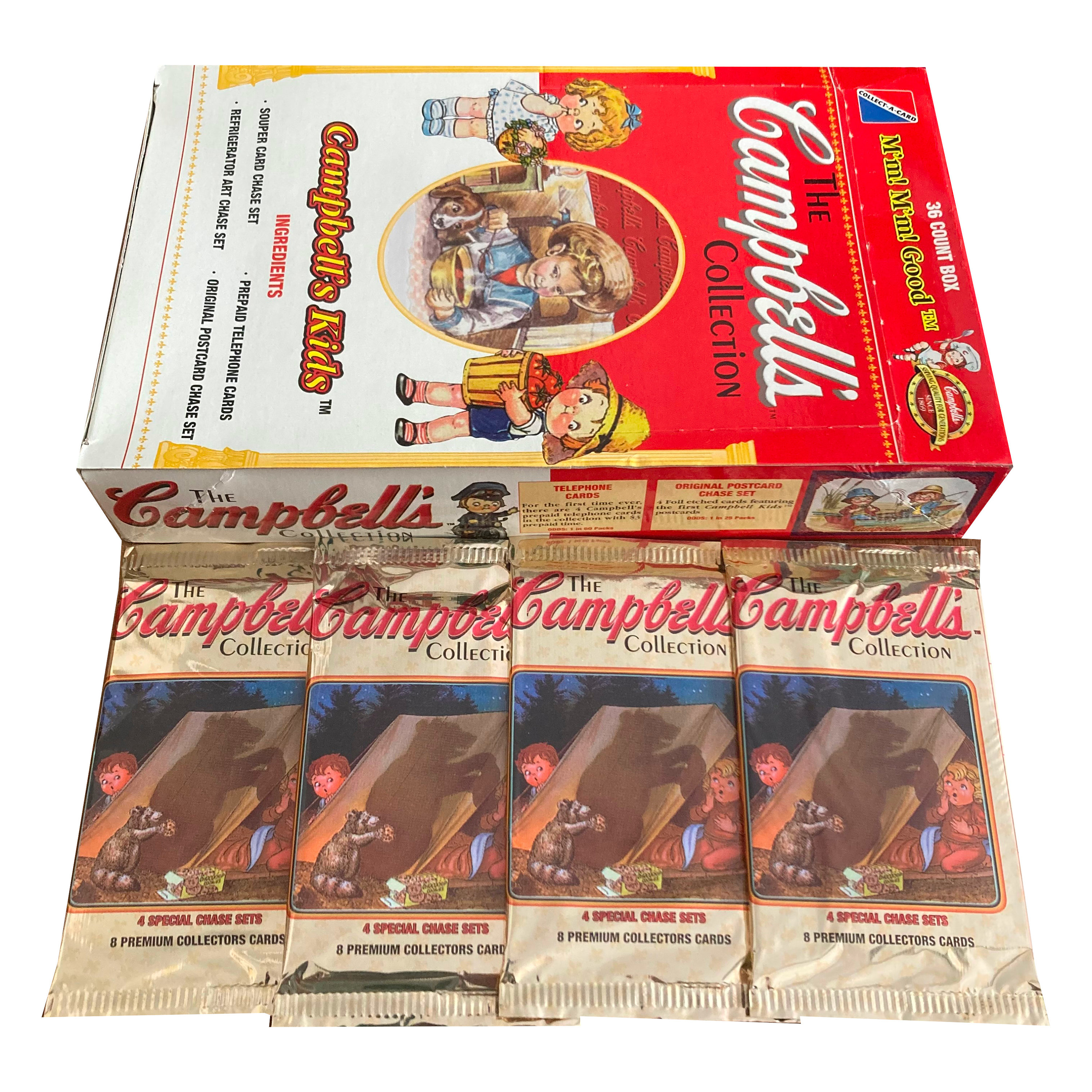 4 Packs of the Campbell's Collection Vintage Trading Cards