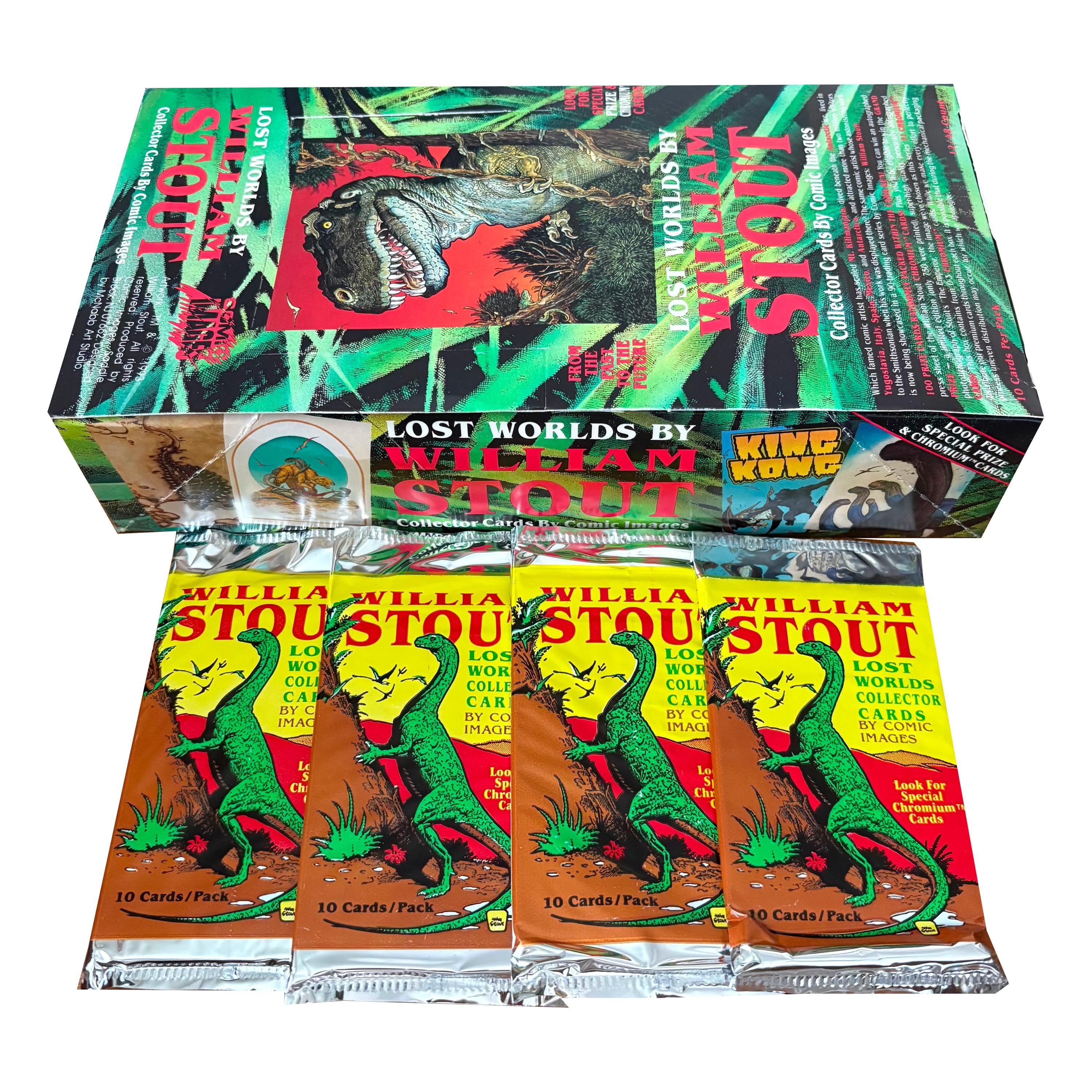 4 Packs of Lost Worlds by William Stout Vintage Trading Cards. 10