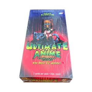 Factory sealed box of Ultimate Anime vintage trading cards. 36 packs of 7 cards. Collect them all! Comic Images 2002. SoulTaker Tenchi Muyo!