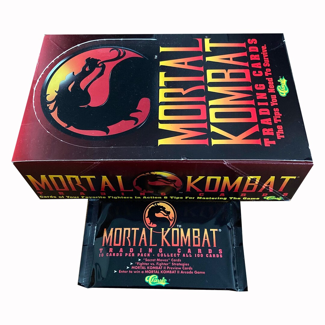 1 Pack of Mortal Kombat Vintage Trading Cards by Classic 1 Pack of Mortal Kombat Vintage Trading Cards by Classic