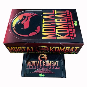 1 Paket von mortal Kombat Sammelkarten von Classic Games und Midway. 1994. 10 Karten pro Packung. Sammle alle 100! Schwer zu finden!