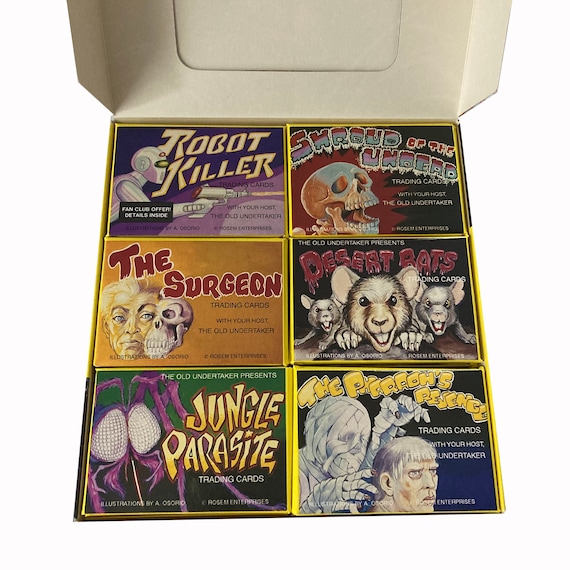 Rosem's Midnight Madness Vintage Trading Cards. Complete Set of 6