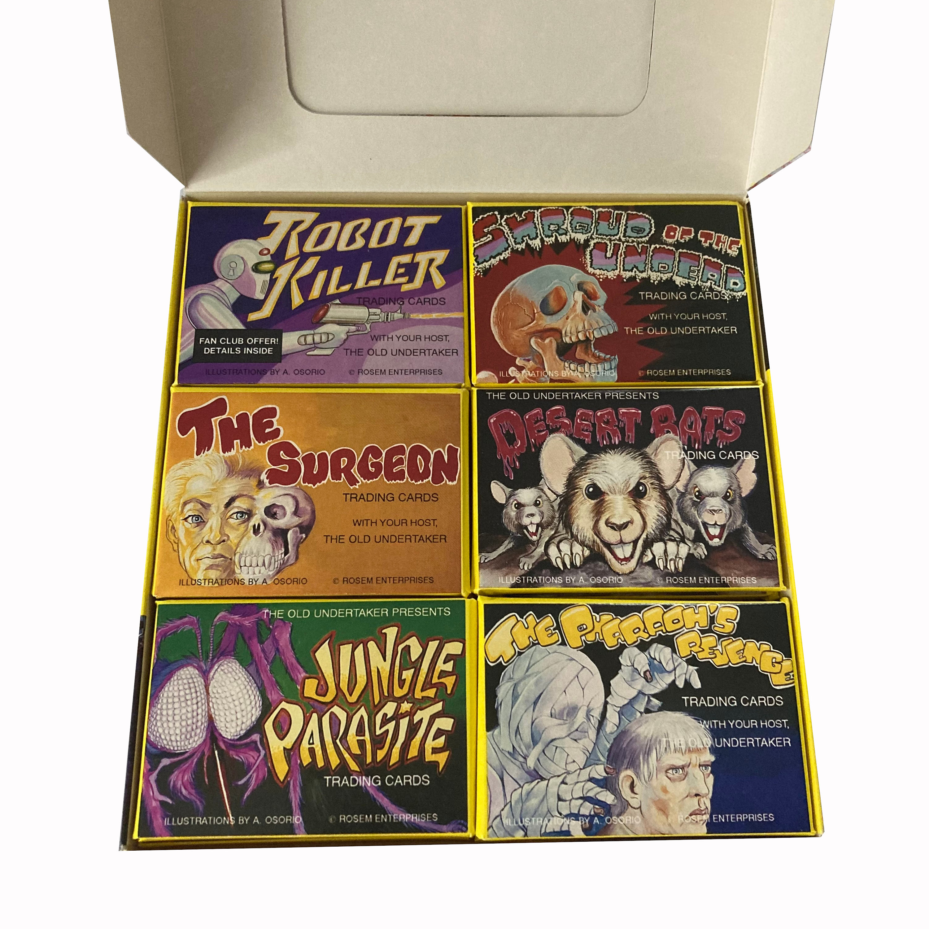 Rosem's Midnight Madness Vintage Trading Cards. Complete Set of 6