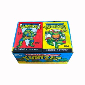 2 Jumbo Packs von Teenage Mutant Ninja Turtles Sammelkarten. 11 Karten und 1 Sticker in einer Packung. Mondo zum max! TMNT. Topps 1989.