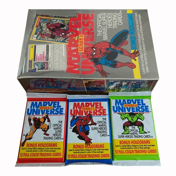 1 Pack of Marvel Universe Series 2 Vintage Trading Cards. You Choose! 12  Cards per Pack. Randomly Packed Bonus Holograms! Impel/skybox 1991. - Etsy