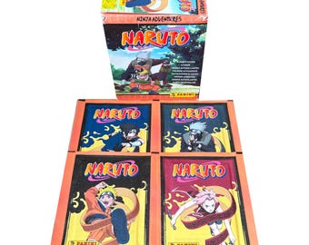 4 packs of officially licensed Naruto Ninja Adventures vintage collectable album stickers. Produced by Panini in 2002. Collect them all!