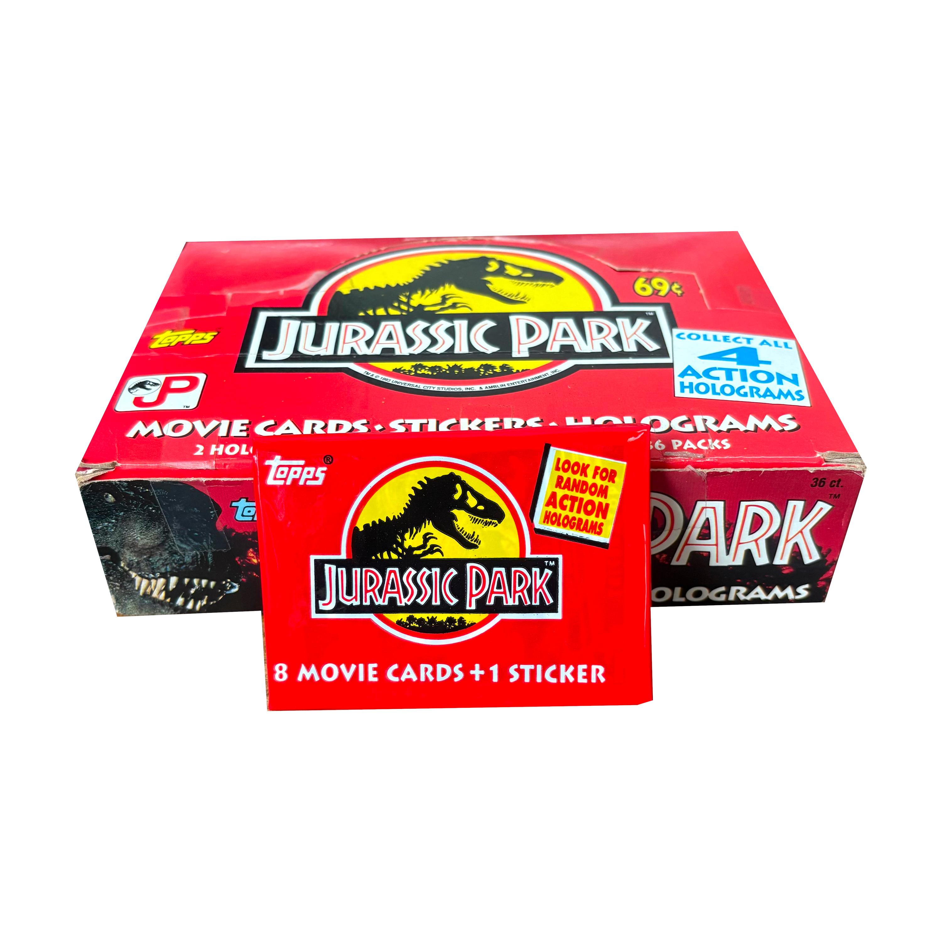 JURASSIC BOYS 自主制作CD 2枚セット 1枚欠け希少 廃盤 1 Pack of Vintage Jurassic Park Trading Cards. 8 Movie Cards + 1