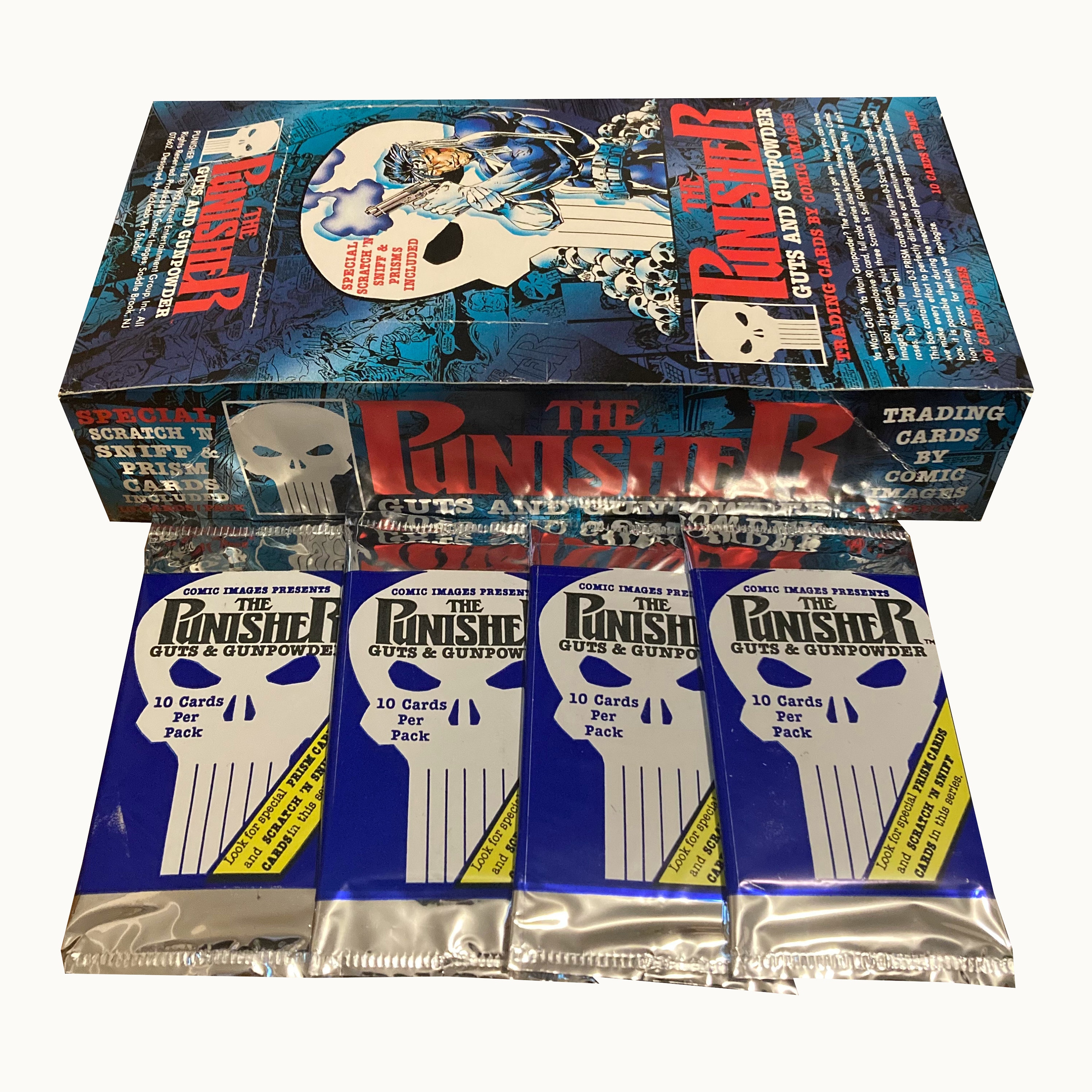 the punisher guts and gunpowder トレカ 4 Packs of the Punisher Guts and Gunpowder Vintage Trading Cards
