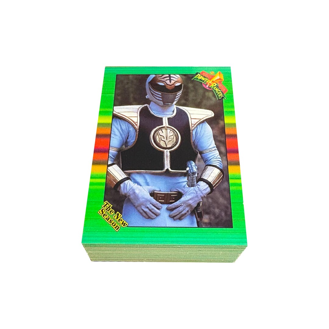 Mighty Morphin Power Rangers the New Season Complete Base Set of 72 ...