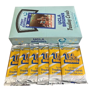 6 Packungen UCLA Bruins Sammelkarten. Erste Ausgabe. 8 Karten pro Packung. Kareem Abdul-Jabbar und mehr! Kollegiatssammlung 1998.