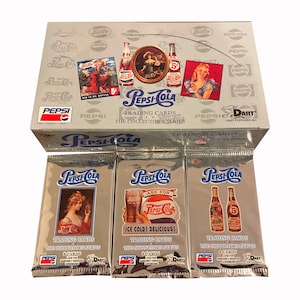 3 packs of Pepsi The Collector Series vintage trading cards. 8 cards per pack. Chromium chase cards. Collect all 90! Dart Flipcards 1994.