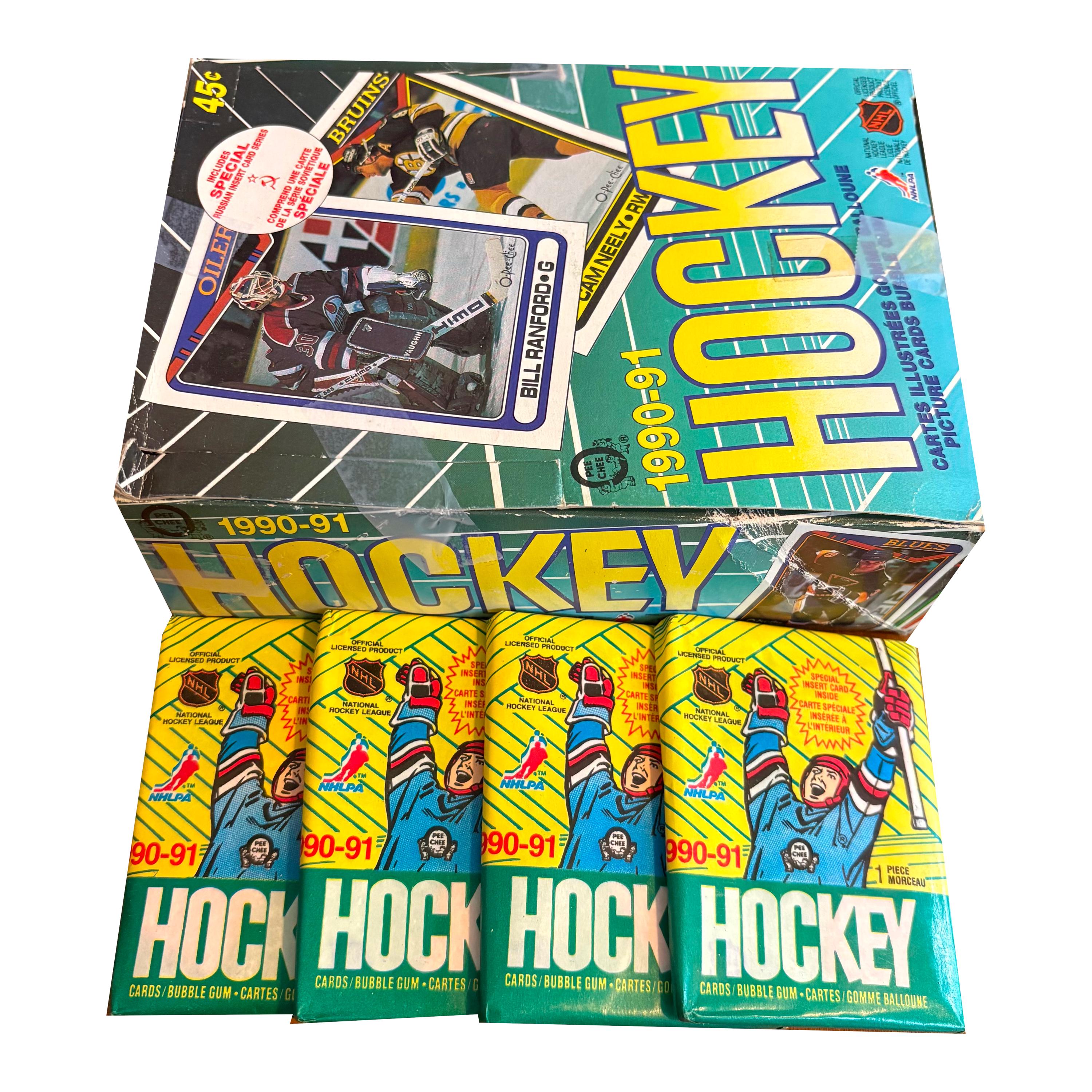 1990-91年ヴィンテージのO-Pee-Chee NHLホッケーピクチャーカード4