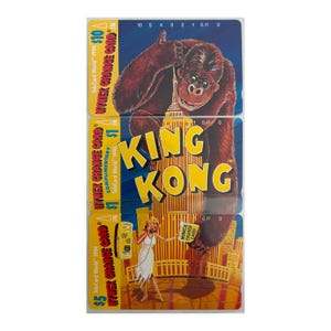 King Kong 3-Karten-Werbeset von NYNEX für öffentliche Münztelefone im Jahr 1994. Seltenes King Kong-Sammlerstück!