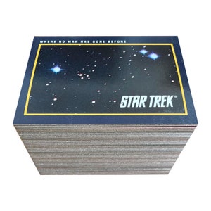 Star Trek 25th Anniversary Series 1 conjunto completo de 160 cartões colecionáveis vintage em excelente estado. Impel 1991. Kirk Spock USS Enterprise