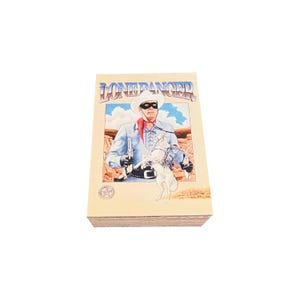 Jeu de base complet de 72 cartes à collectionner vintage The Lone Ranger en excellent état. Flipcards fléchettes 1997.