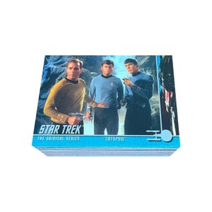 Star Trek: La Serie Original, serie 2, set básico completo de 81 cartas coleccionables vintage en excelente estado. Cartas n.° 91-171. Skybox 1998. TOS.