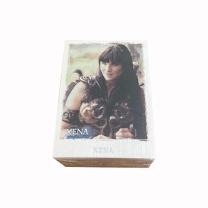 Conjunto de cartões colecionáveis em tela Xena Warrior Princess Art & Images. 63 cartões em excelente estado. Cartões lindos e de alta qualidade! Rittenhouse.