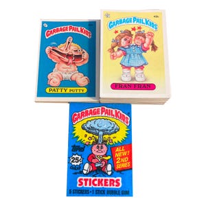 Garbage Pail Kids Original Series 2 complete set van 86 vintage ruilkaarten in VG-staat. 3e druk (Fran Fran). Zie beschrijving.