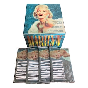 4 paquets de cartes à collectionner vintage Marilyn Monroe série 1. 9 cartes par paquet. Collectionnez-les tous ! Carte de pointage sportive 1993.