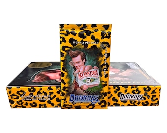 1 pack of Ace Ventura - When Nature Calls vintage trading cards. 8 cards per pack. Donruss 1995. Jim Carrey cult classic!