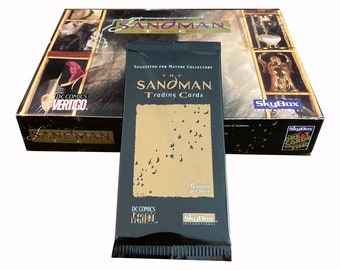 1 Pack of Sandman Tall Format Trading Cards. 6 Cards per