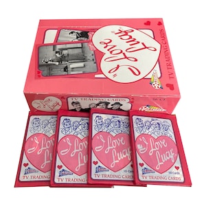 4 paquetes de tarjetas coleccionables vintage de cera "I Love Lucy". 10 tarjetas por paquete. Pacific 1991. Imprescindible para cualquier fan de Lucille Ball. Desi Arnaz.