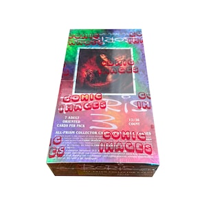 Factory sealed box of Boris Series 3 all-prism vintage fantasy art trading cards. 36 packs of 7 cards. Comic Images 1993. Adult oriented.
