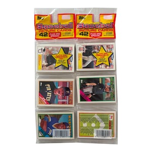 1988 Topps Baseball lot of 2 unopened rack packs. 42 cards + 1 special All-Star Game card per pack. Collect them all! Topps 1988. MLB