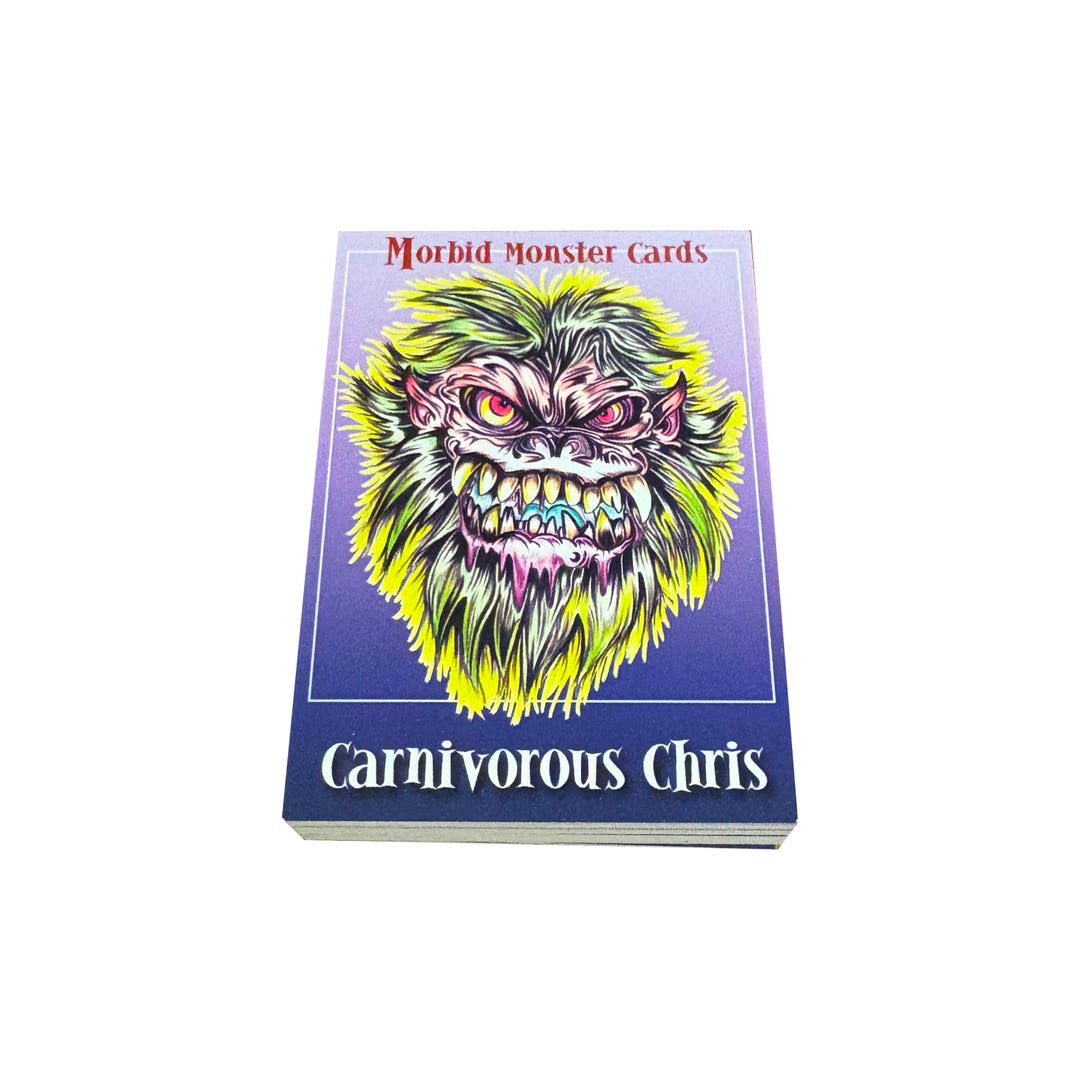 Morbid Monster Cards Complete Set of 45 Vintage Monster Trading