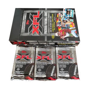 3 Packungen 2001 Topps XFL Vintage Premium Football Karten. 8 Karten pro Packung. Zufällige Einsätze. Sammle sie alle! Topps 2001.