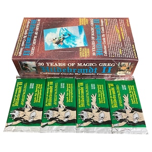 4 pakken met 30 jaar magie Greg Hildebrandt Collector Cards Series II. 10 kaarten per pak. Verzamel ze alle 90! Stripafbeeldingen 1993.