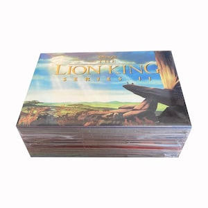 Disney's The Lion King Series 2 conjunto básico completo de 80 cards colecionáveis vintage em excelente estado. Skybox 1994.