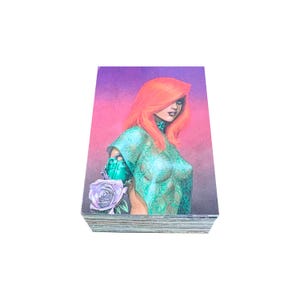 Jeu de cartes Dawn Another par J.M. Linsner, jeu complet de 72 cartes à collectionner vintage en excellent état. Sirius 1998. Contenu adulte.