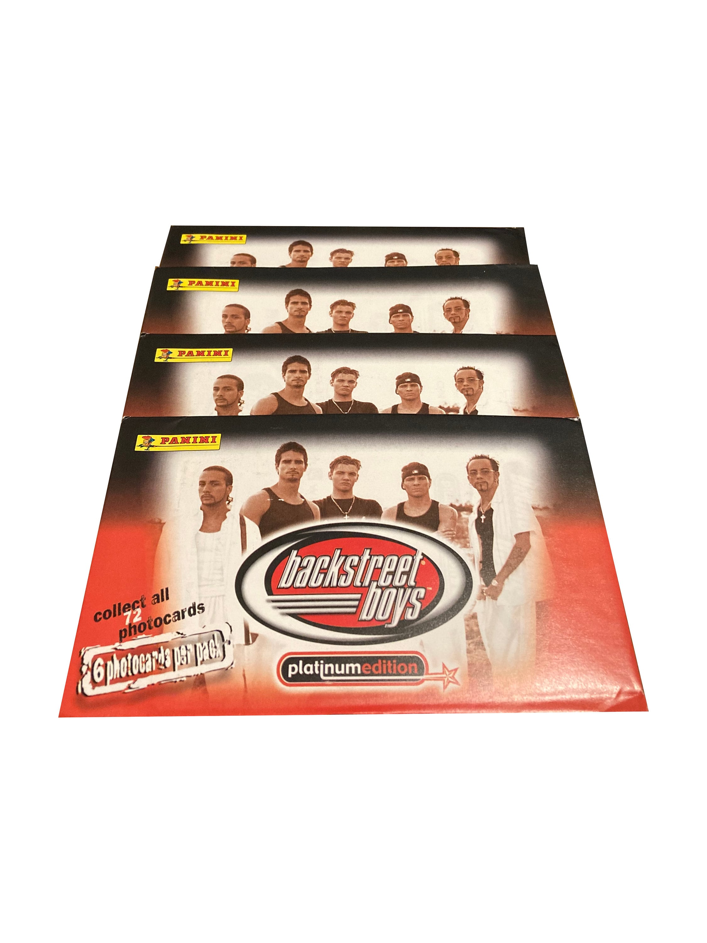 4 Packs of Backstreet Boys Platinum Edition Photo Cards! 6 Full