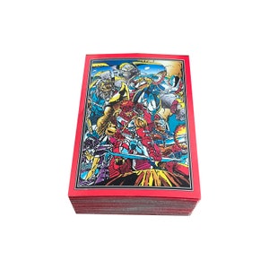 Youngbloods komplettes Basisset bestehend aus 90 Sammelkarten in sehr gutem Zustand. Comic Bilder 1992. Illustration von Rob LIefeld.