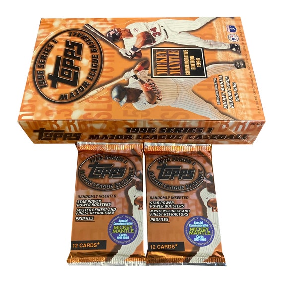 1996 Topps Series 1 Baseball Pack (12 Cards) - Vintage MLB Factory Sealed