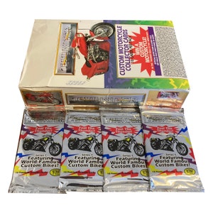 4 packs of Thunder Custom Motorcycle vintage collector cards. 10 cards per pack. Collector's Edge 1993. Get on your custom bike and ride!