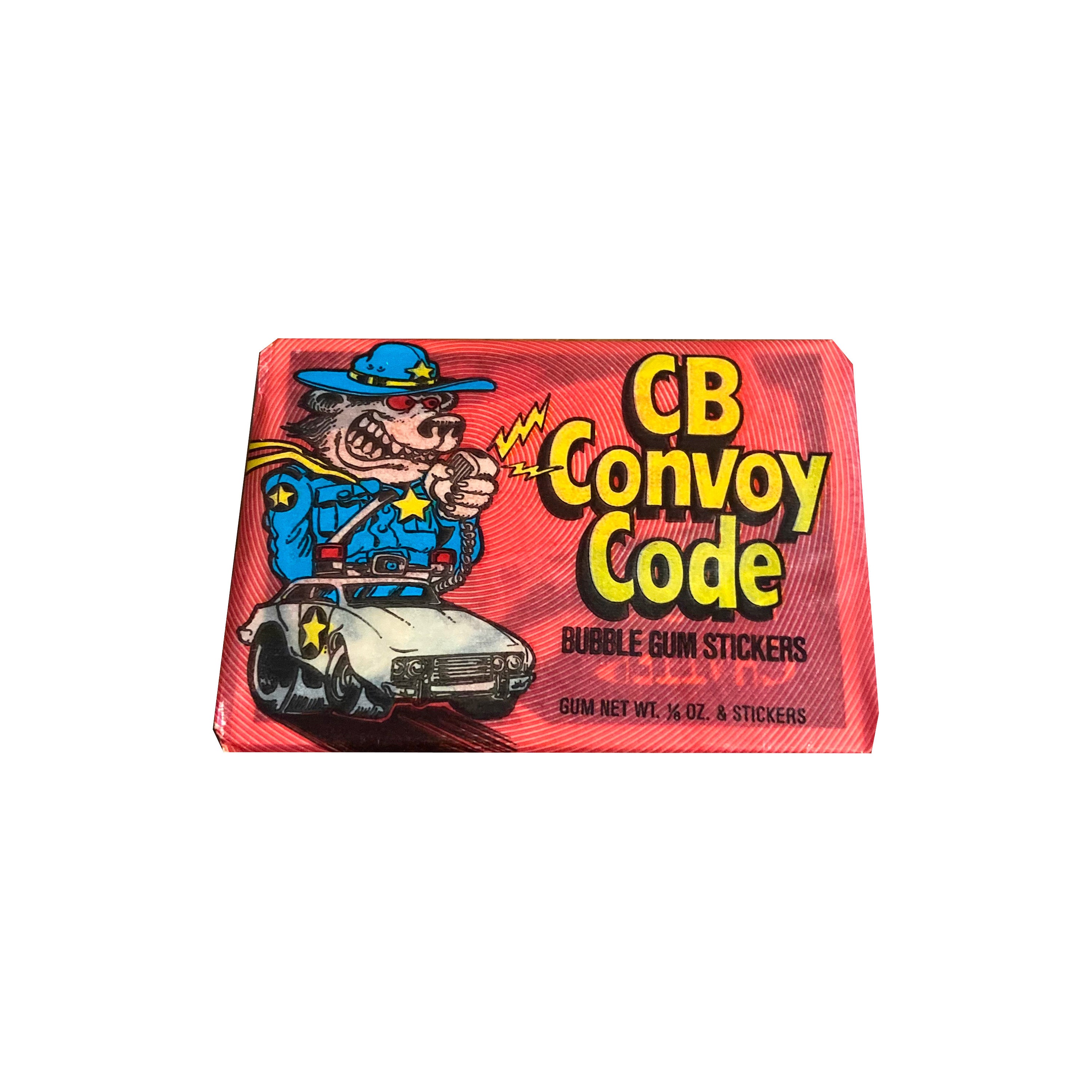 1 Pack of CB Convoy Code Vintage Bubblegum Stickers. Wax Packs in ...