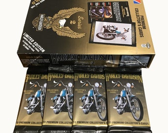 4 Packs of Harley Davidson Series 2 Vintage Trading Cards. 10