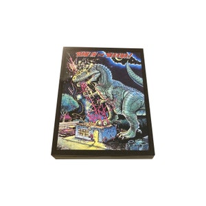 Tune In For Terror komplettes Set von 30+ Vintage Sammelkarten in ausgezeichnetem Zustand. Erschienen bei Monsterwax im Jahr 1993. Schwer zu finden!