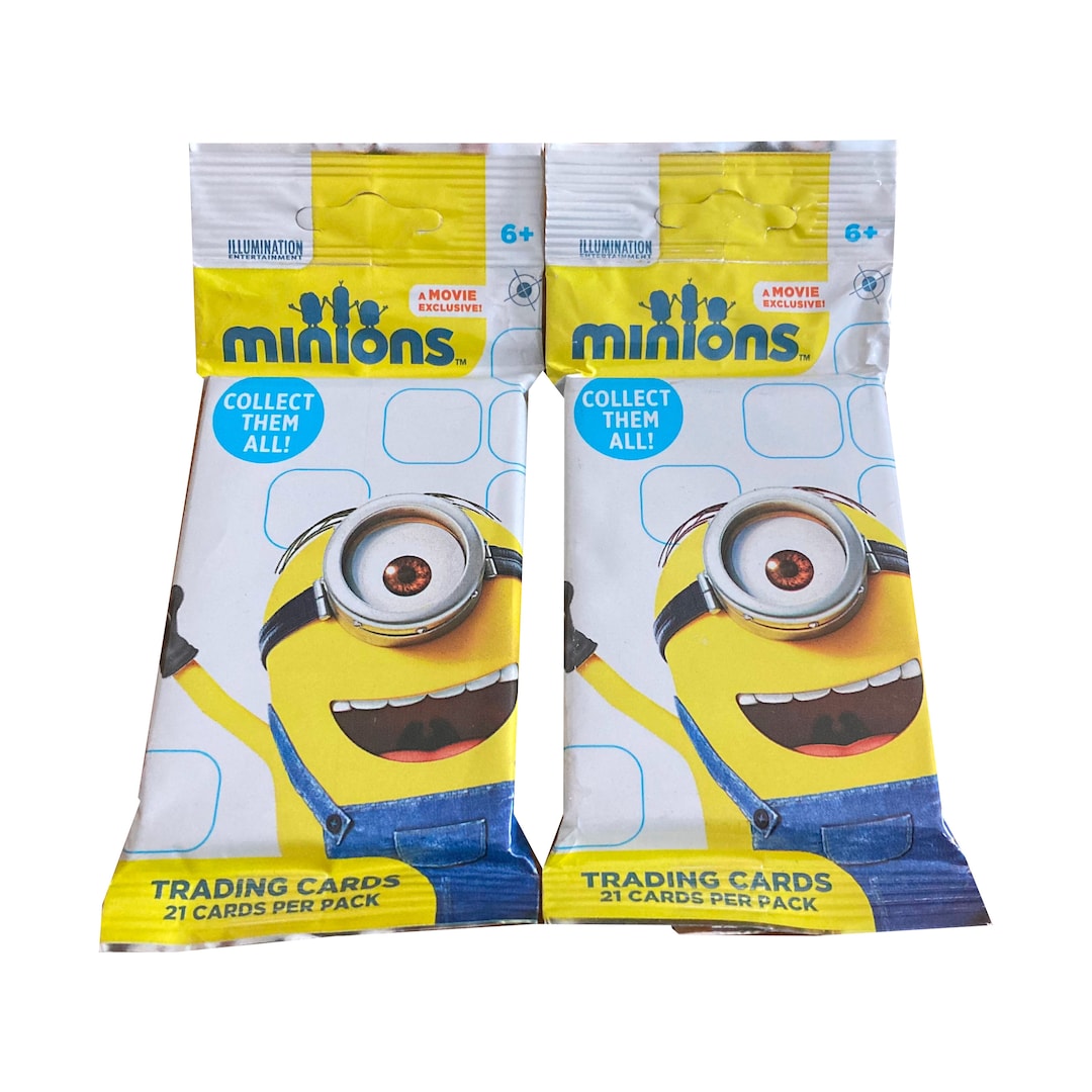 Minions Robux Card 2 Jumbo Packs of Vintage Minions Movie Trading Cards. 21 Cards per Pack ...