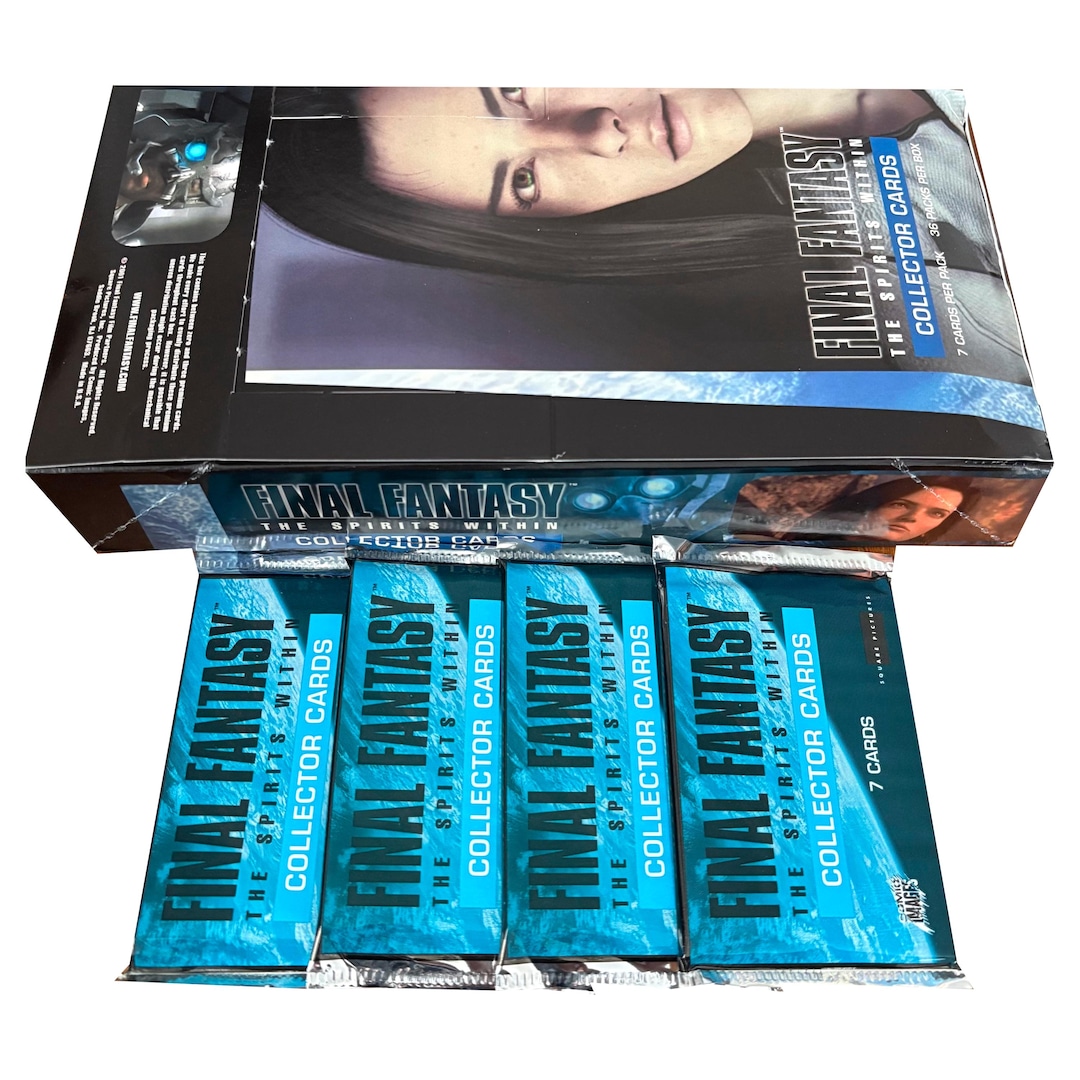 4 Packs of Final Fantasy - the Spirits Within Vintage Trading