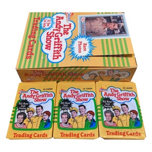 3 paquets de cartes à collectionner vintage The Andy Griffith Show. Série 2. 10 cartes par paquet. Cartes à collectionner du Pacifique, 1991. Rares photos en couleur !