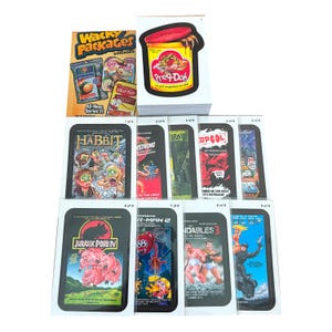 Wacky Packages All-New Series 11 complete set of 55 vintage sticker cards + 9-card Coming Distractions subset. Topps 2013. ANS11 GPK