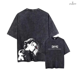 AOT Anime Washed T-Shirt, Anime Japanese Shirt, Vintage Anime Shirt,Manga Shirt, Retro and Vintage Style, Gift for him,Gift for her