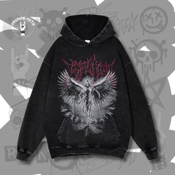 Washed Skull Angel Grunge Gothic Hoodie Alternative 90s Aesthetic Clothing, Gothic Sweatshirt, Grunge, Punk, Gothic - Etsy Washed Skull Angel Grunge Gothic Hoodie Alternative 90s Aesthetic Clothing, Gothic Sweatshirt, Grunge, Punk, Gothic - Etsy